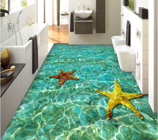 3D Drifting Starfish 095 Floor Mural Wallpaper AJ Wallpaper 2 