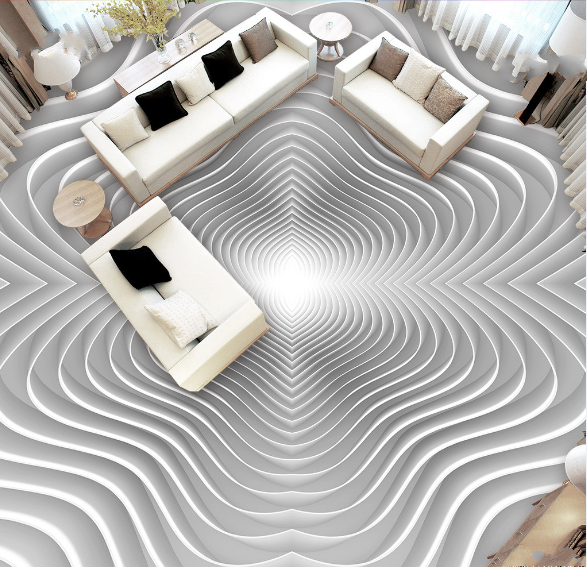 3D Center 017 Floor Mural Wallpaper AJ Wallpaper 2 