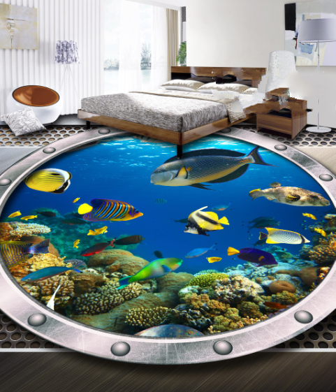 3D Sea Landscape Floor Mural Wallpaper AJ Wallpaper 2 