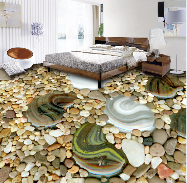 3D Pebbles 197 Floor Mural Wallpaper AJ Wallpaper 2 