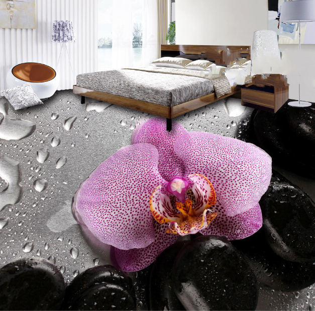 3D Lonely Flower 465 Floor Mural  Wallpaper Murals Rug & Mat Print Epoxy waterproof bath floor