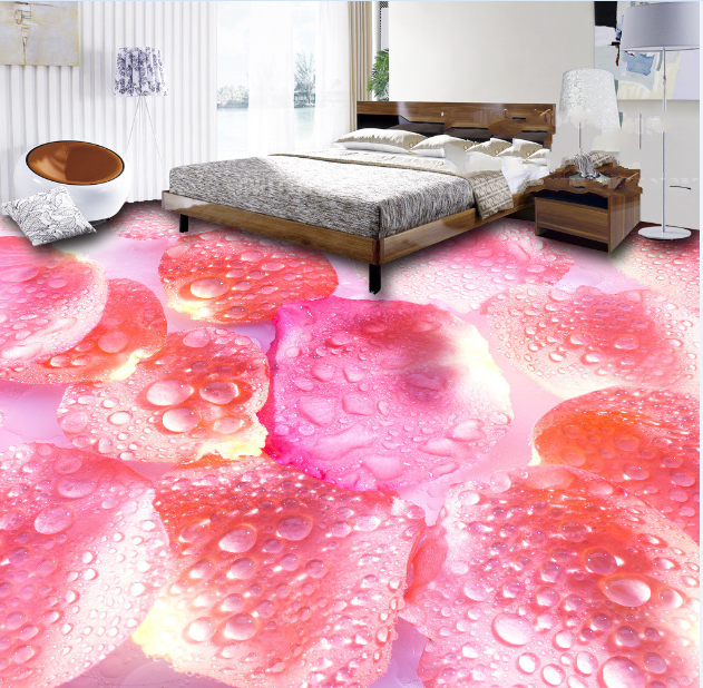 3D Dew Petals 464 Floor Mural  Wallpaper Murals Rug & Mat Print Epoxy waterproof bath floor