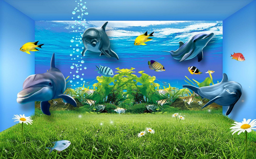 Modern Ocean World Wallpaper AJ Wallpaper 