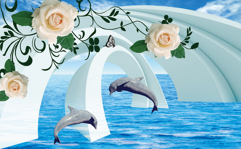 Fresh Roses And Arches Wallpaper AJ Wallpaper 