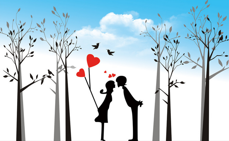 Lovely Lovers Wallpaper AJ Wallpaper 