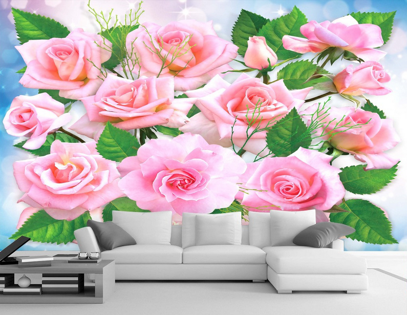 Fresh Pink Roses Wallpaper AJ Wallpaper 