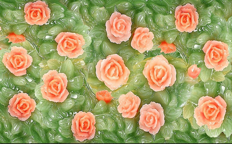 Jade Carving Flowers Wallpaper AJ Wallpaper 