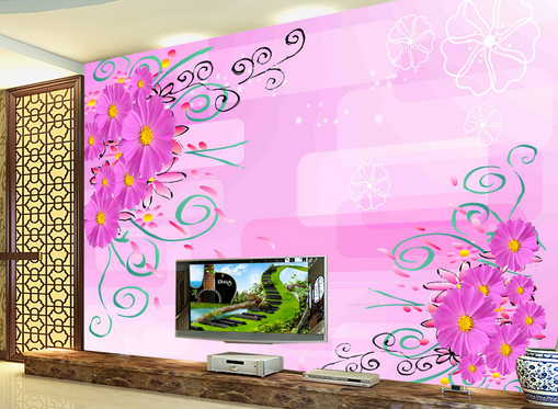 3D Daisy Blossoms 420 Wallpaper AJ Wallpaper 