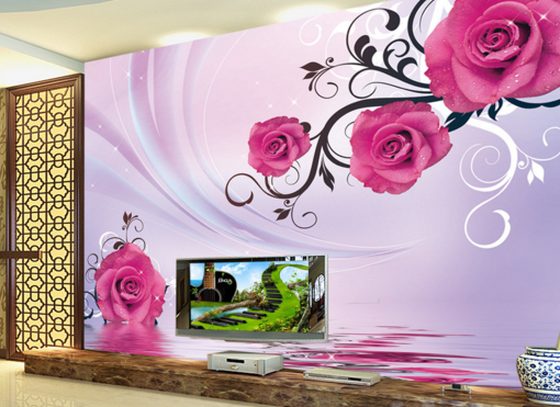 3D Fragrance Rose 303 Wallpaper AJ Wallpaper 