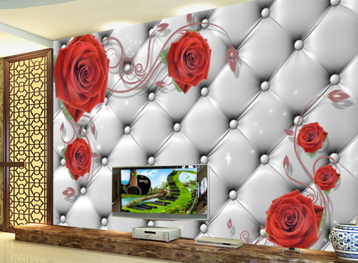 3D Red Rose 190 Wallpaper AJ Wallpaper 