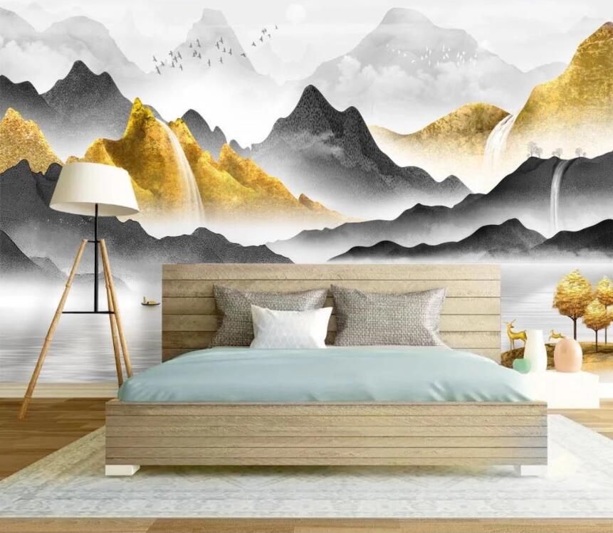 3D Canyon Falls WC2285 Wall Murals