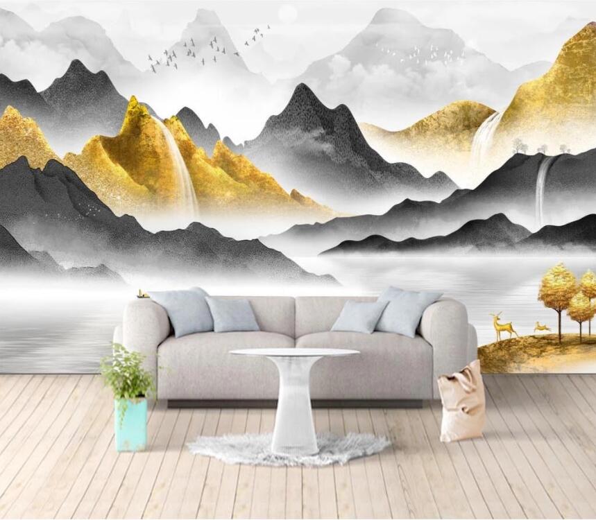 3D Canyon Falls WC2285 Wall Murals