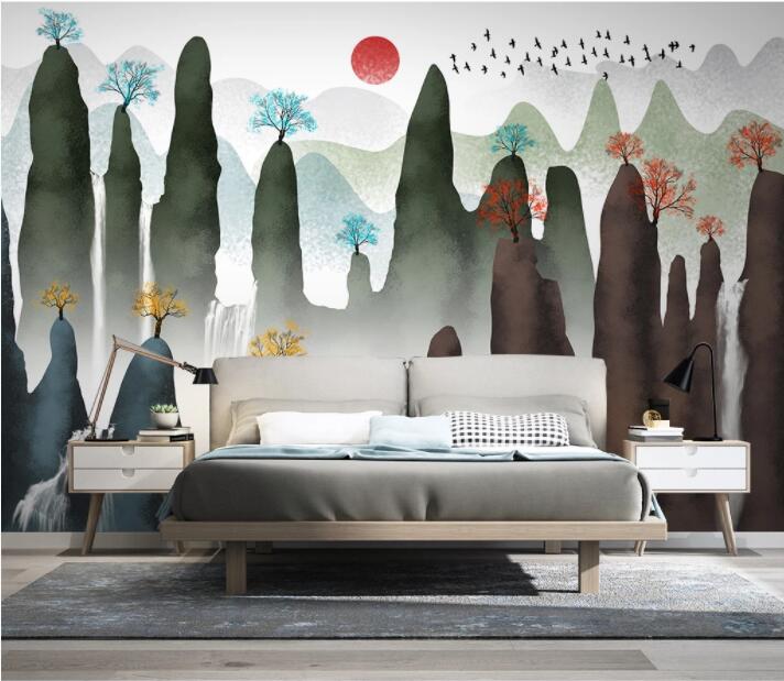 3D Color Tree WC2461 Wall Murals