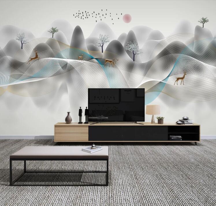 3D Tree Hill WC1919 Wall Murals