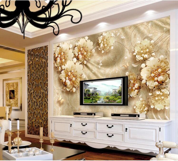 3D Butterfly Pearl WC585 Wall Murals