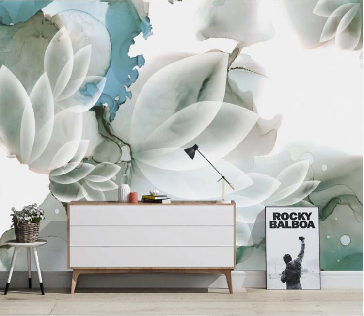 3D Transparent Flower WC2625 Wall Murals