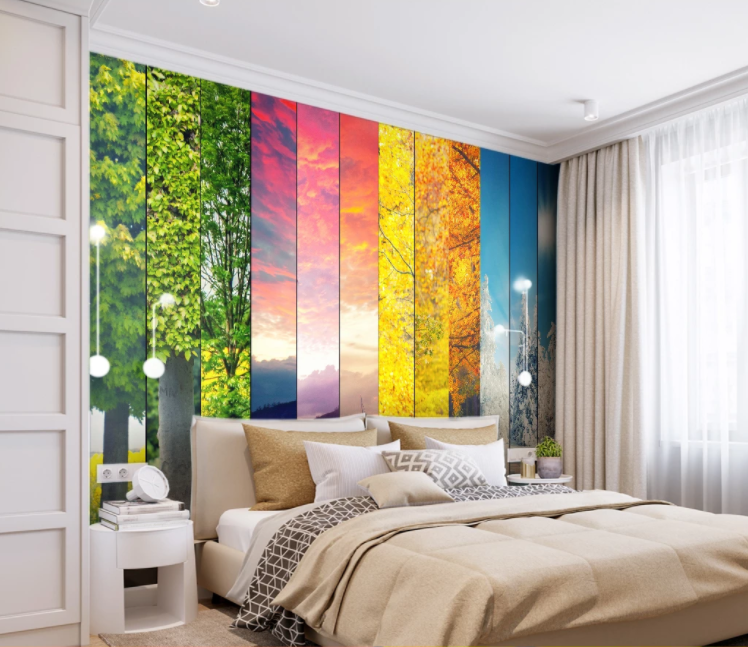 3D Four Seasons WC1096 Wall Murals