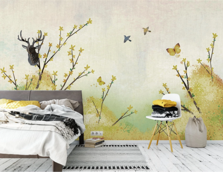 3D Graffiti Butterfly WC767 Wall Murals