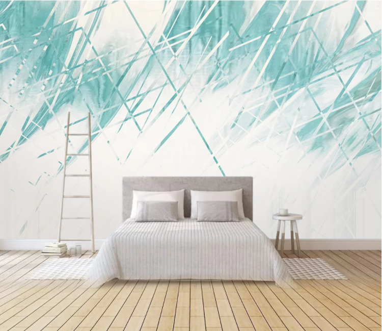 3D Green Pattern WC2024 Wall Murals