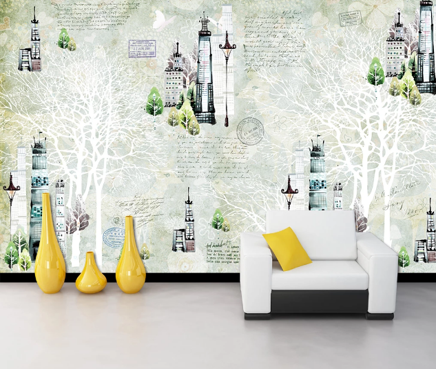 3D Street Light Tower WC170 Wall Murals