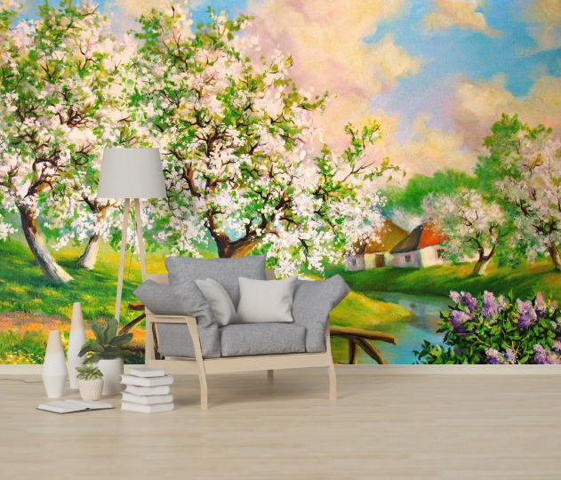 3D Flower Forest WC1014 Wall Murals