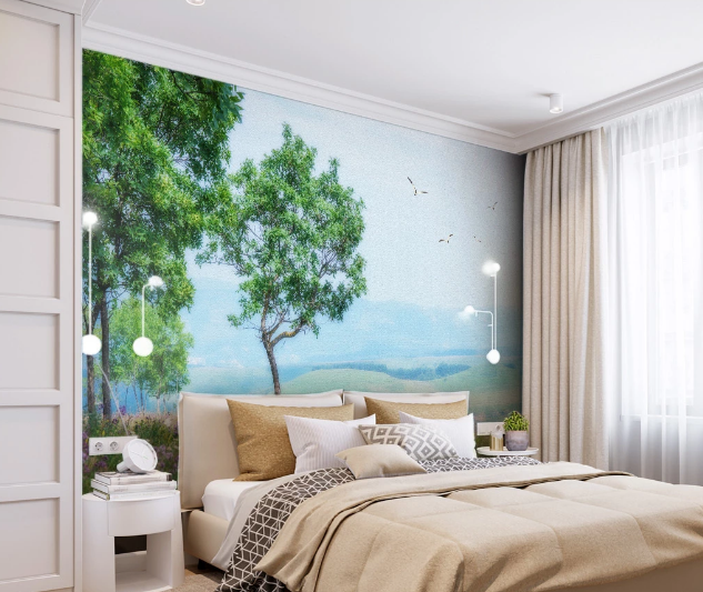 3D Tree Flowers WC1015 Wall Murals