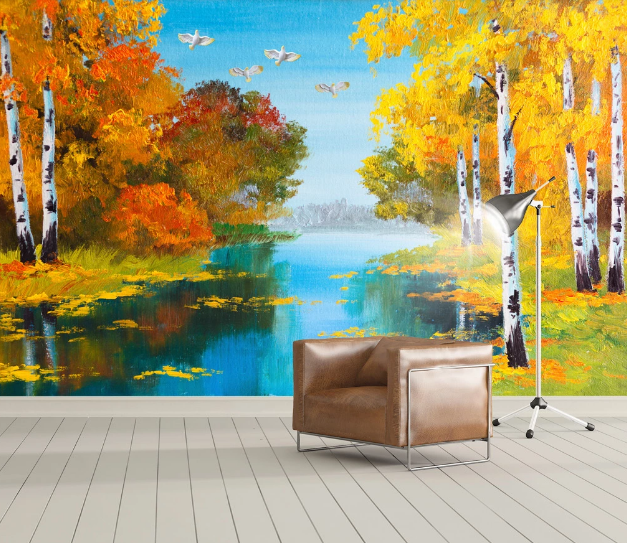 3D Maple Forest WC922 Wall Murals