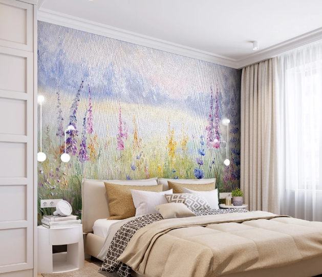 3D Oil Painting Flower WC1018 Wall Murals