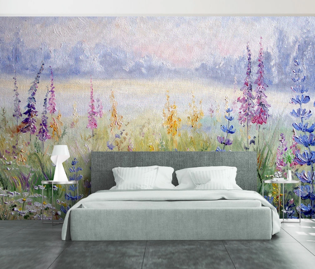 3D Oil Painting Flower WC1018 Wall Murals