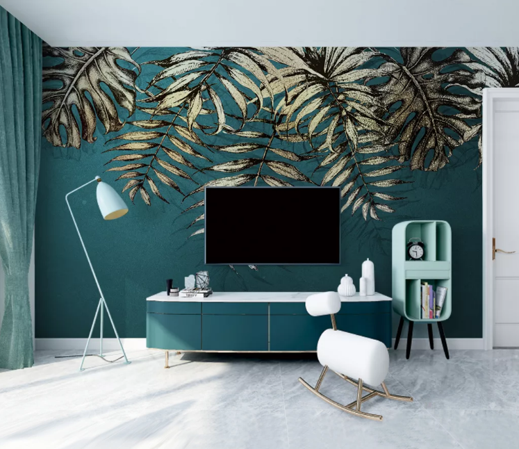 3D Dead Leaves WC2396 Wall Murals