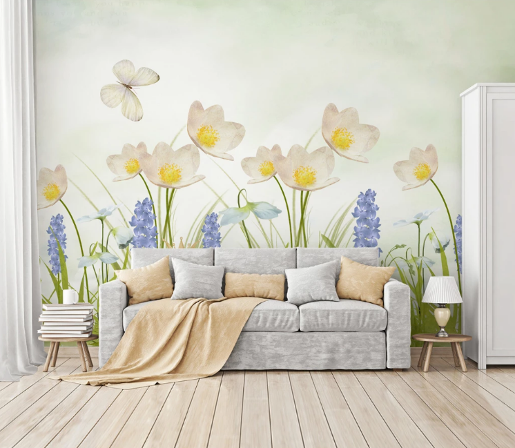 3D Flower Frog WC1955 Wall Murals