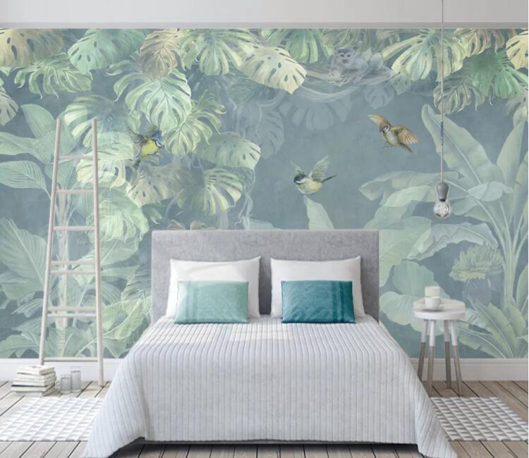 3D Bird Forest WC2591 Wall Murals