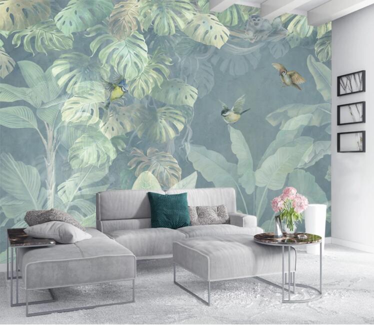 3D Bird Forest WC2591 Wall Murals