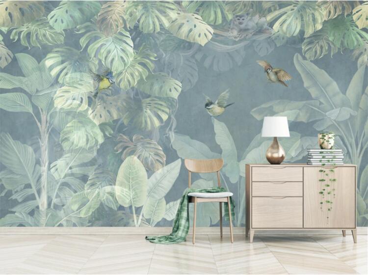 3D Bird Forest WC2591 Wall Murals