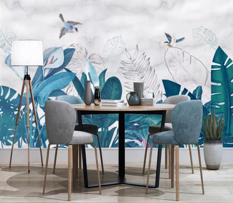 3D Lily Bird WC2153 Wall Murals