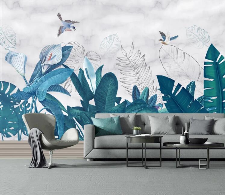 3D Lily Bird WC2153 Wall Murals