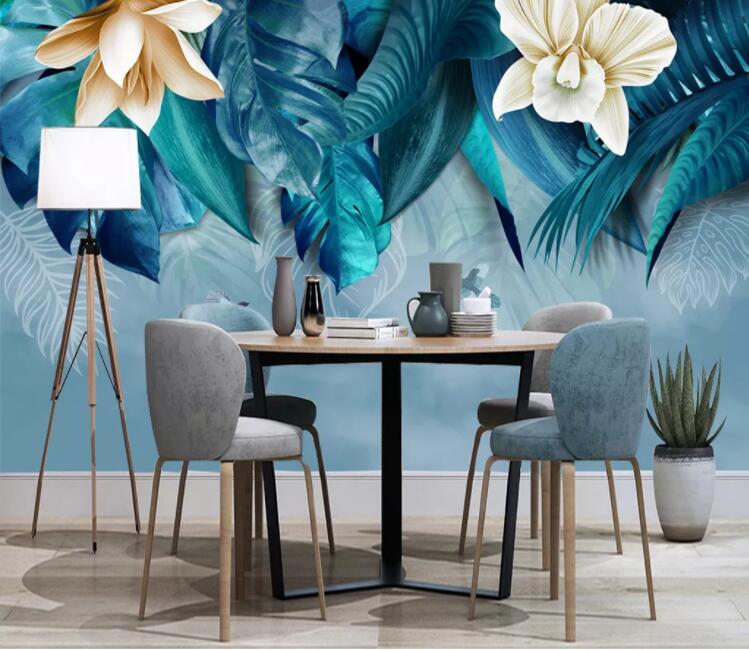 3D Lush Leaves WC2147 Wall Murals