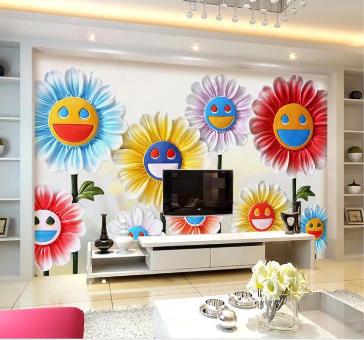 3D Sunflower WC899 Wall Murals