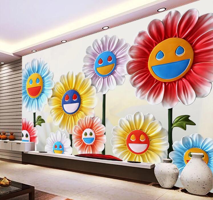 3D Sunflower WC899 Wall Murals