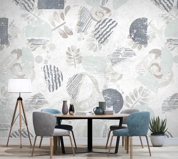 3D Leaf Painting WC1715 Wall Murals