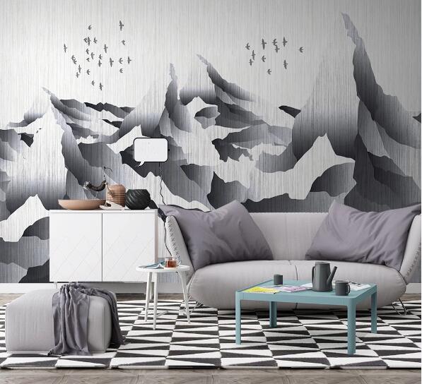 3D White Mountain WC1705 Wall Murals