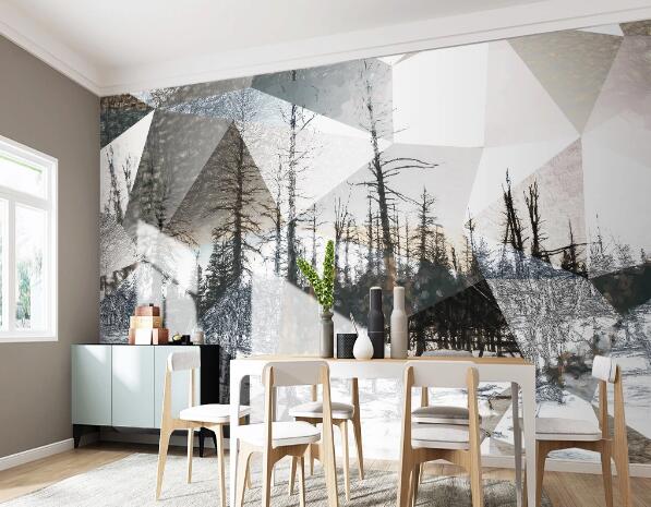 3D Forest Snow WC1620 Wall Murals