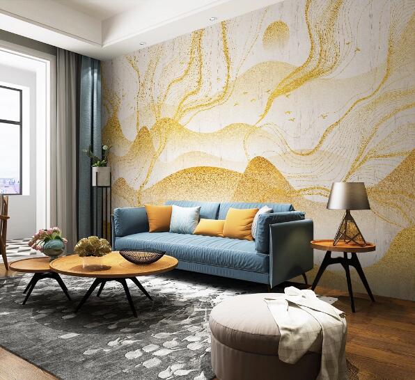 3D Golden Hillside WC1540 Wall Murals