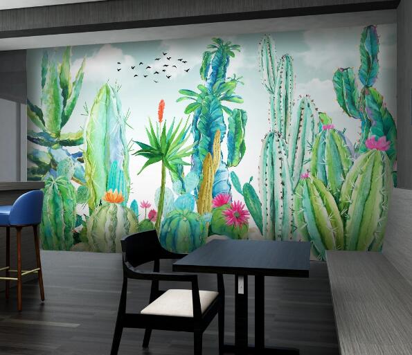 3D Cactus Flower WC1523 Wall Murals