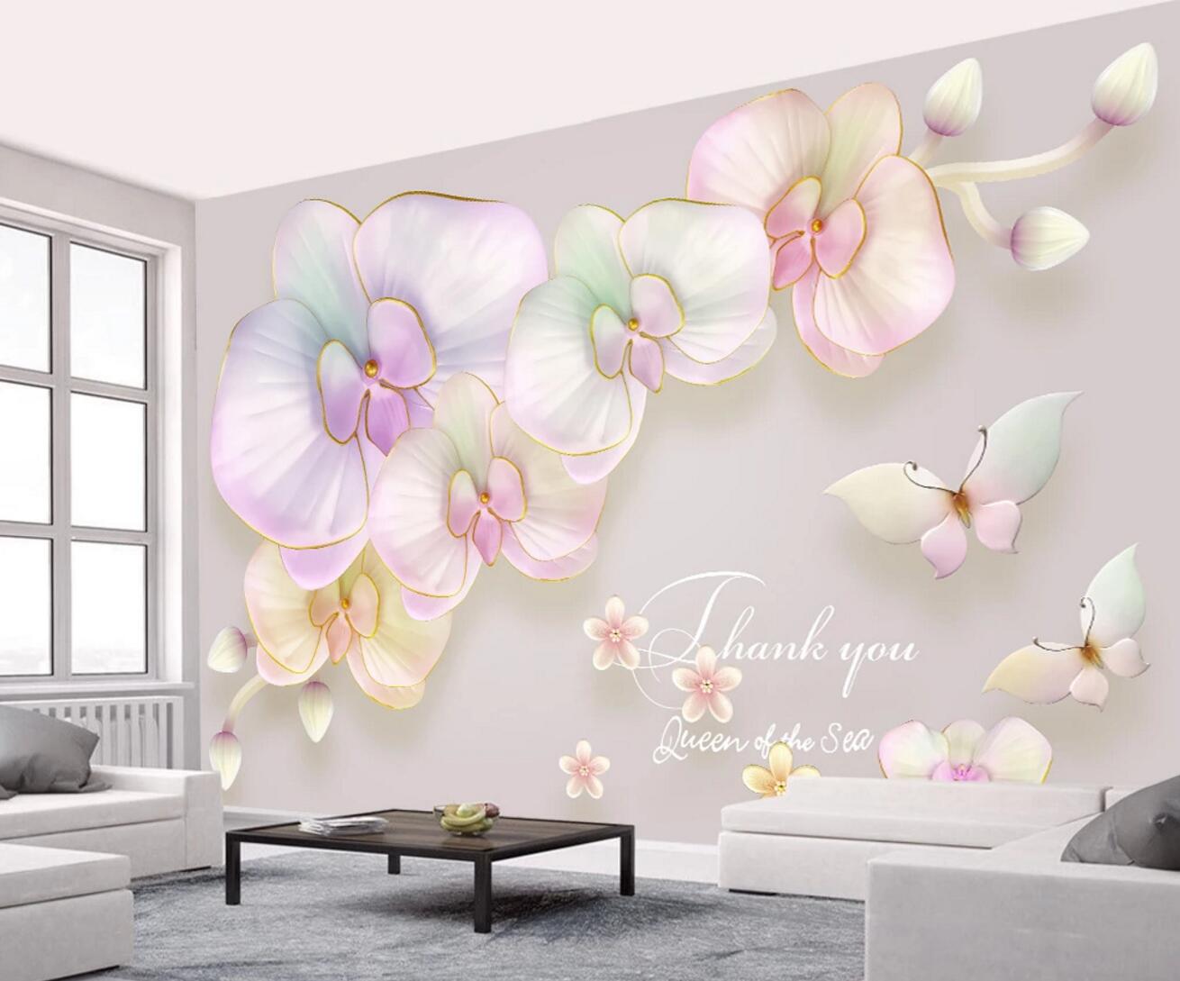 3D Gradient Flower WC523 Wall Murals