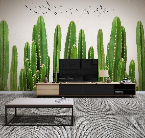 3D Cactus Bird WC1380 Wall Murals