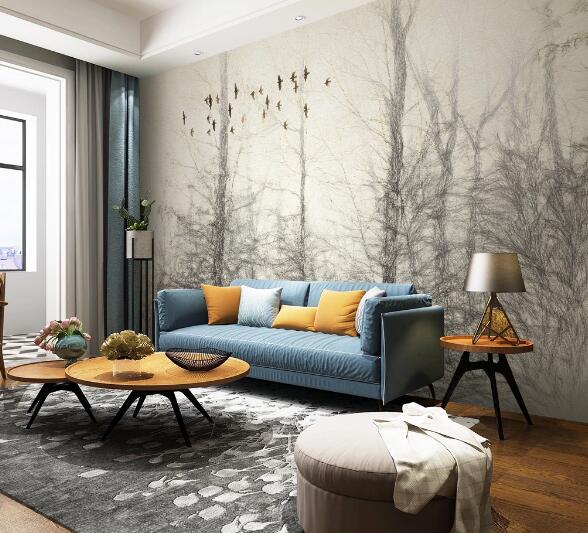 3D Sketch Forest WC1271 Wall Murals