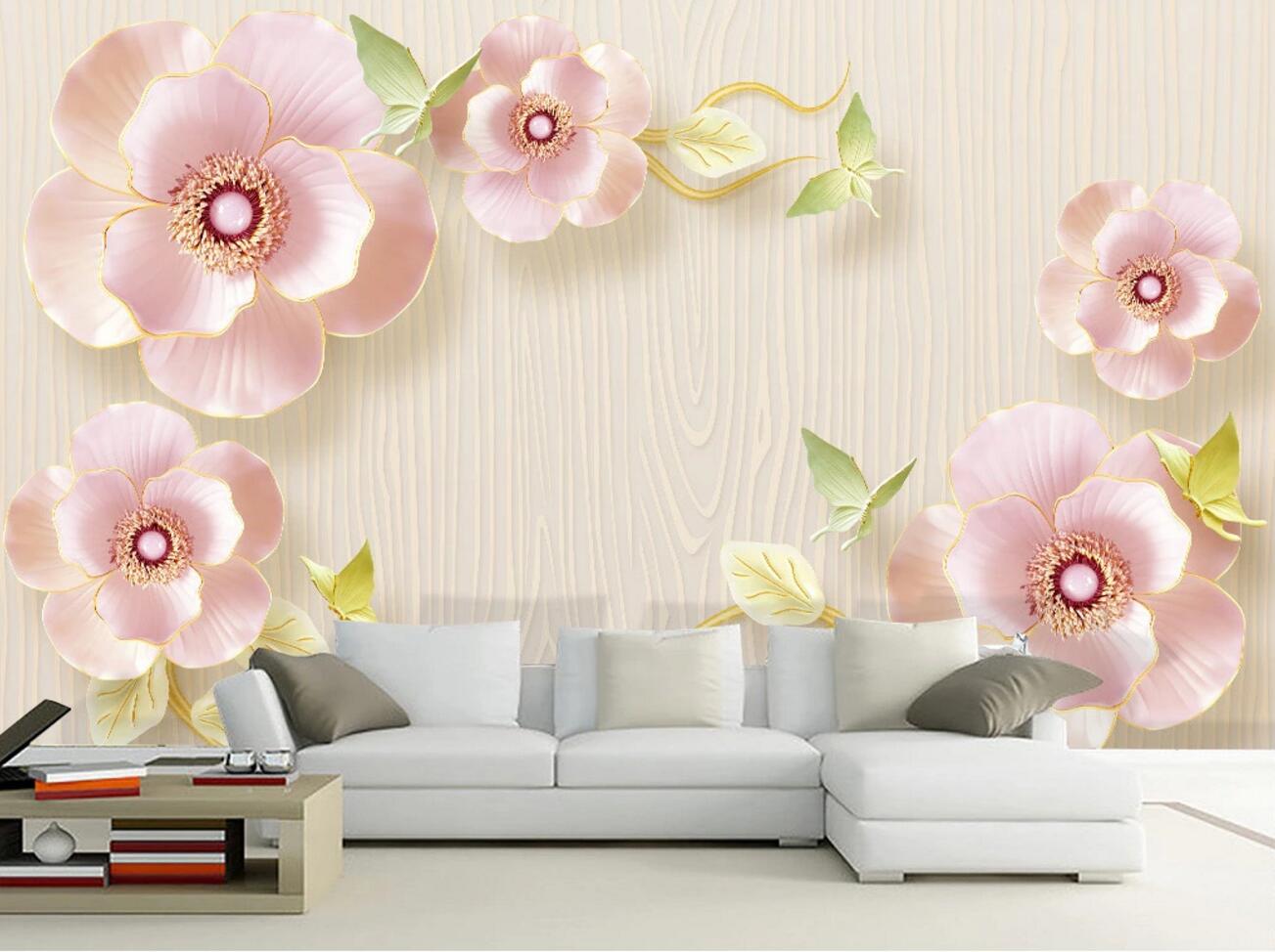 3D Flowering WC806 Wall Murals