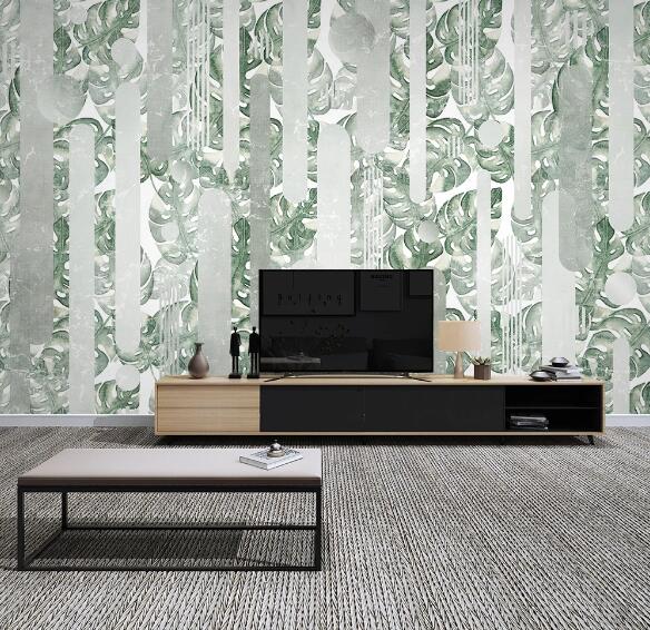 3D Green Pattern WC1267 Wall Murals