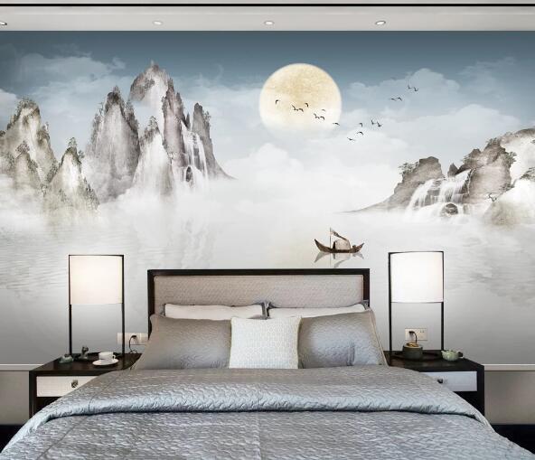 3D Moon Hill WC2007 Wall Murals